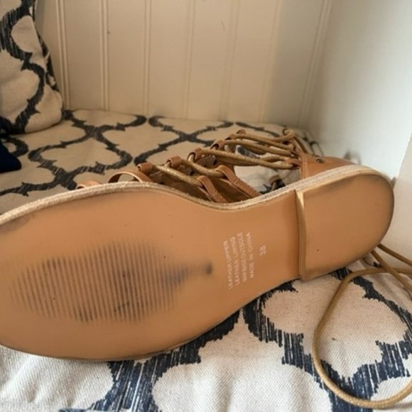 Nelsien 'Silence D' Sandals in Tan Leather in size 38 Europe /8 US - Picture 6 of 6